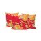 Edge Collections - 16-inch H x 16-inch W x 5-inch D - Red - Botanical Throw Pillow Set for Indoor and Outdoor Use - 3 Piece